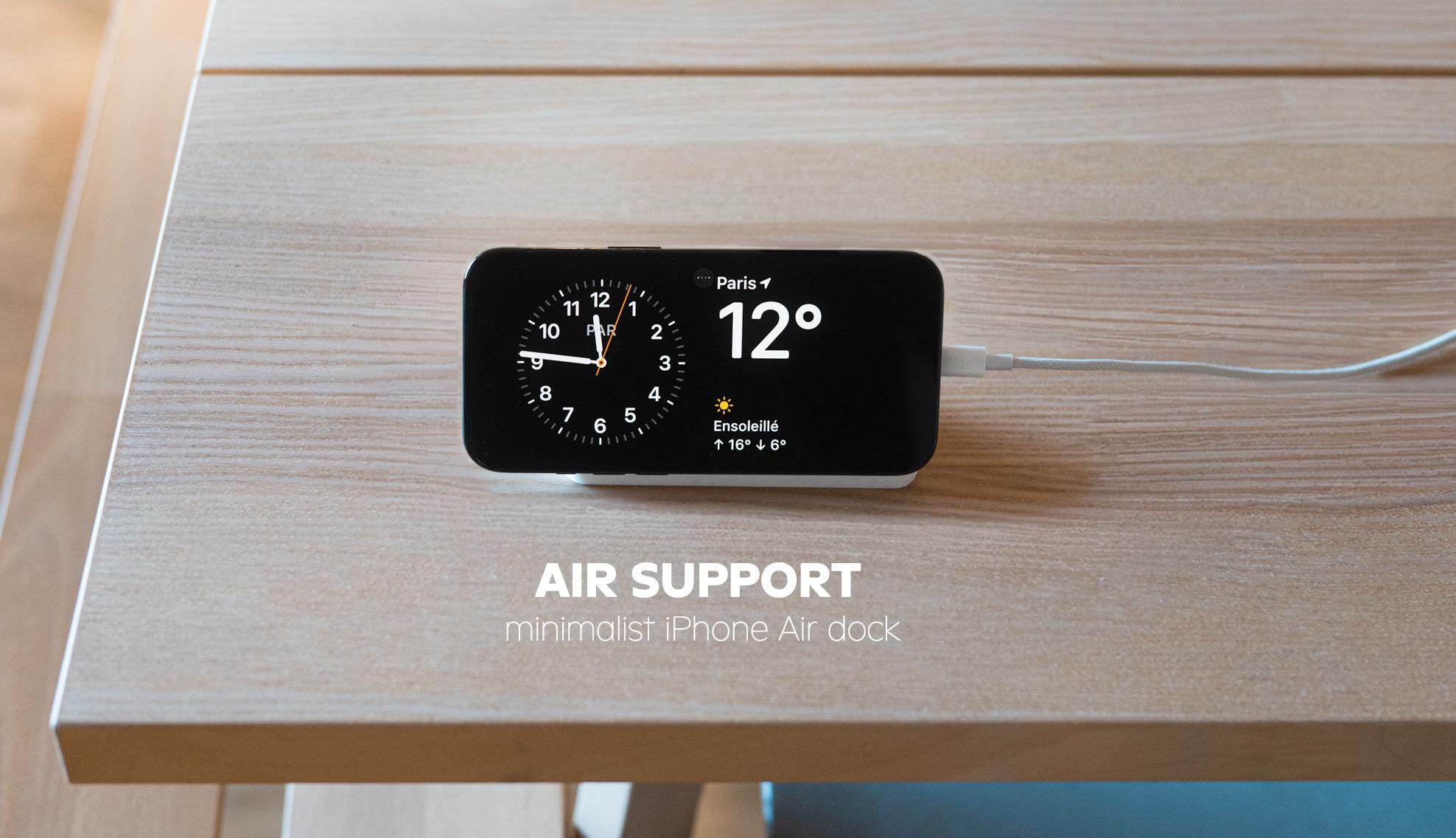 AIR SUPPORT - Dock Magsafe minimalista per iPhone Air