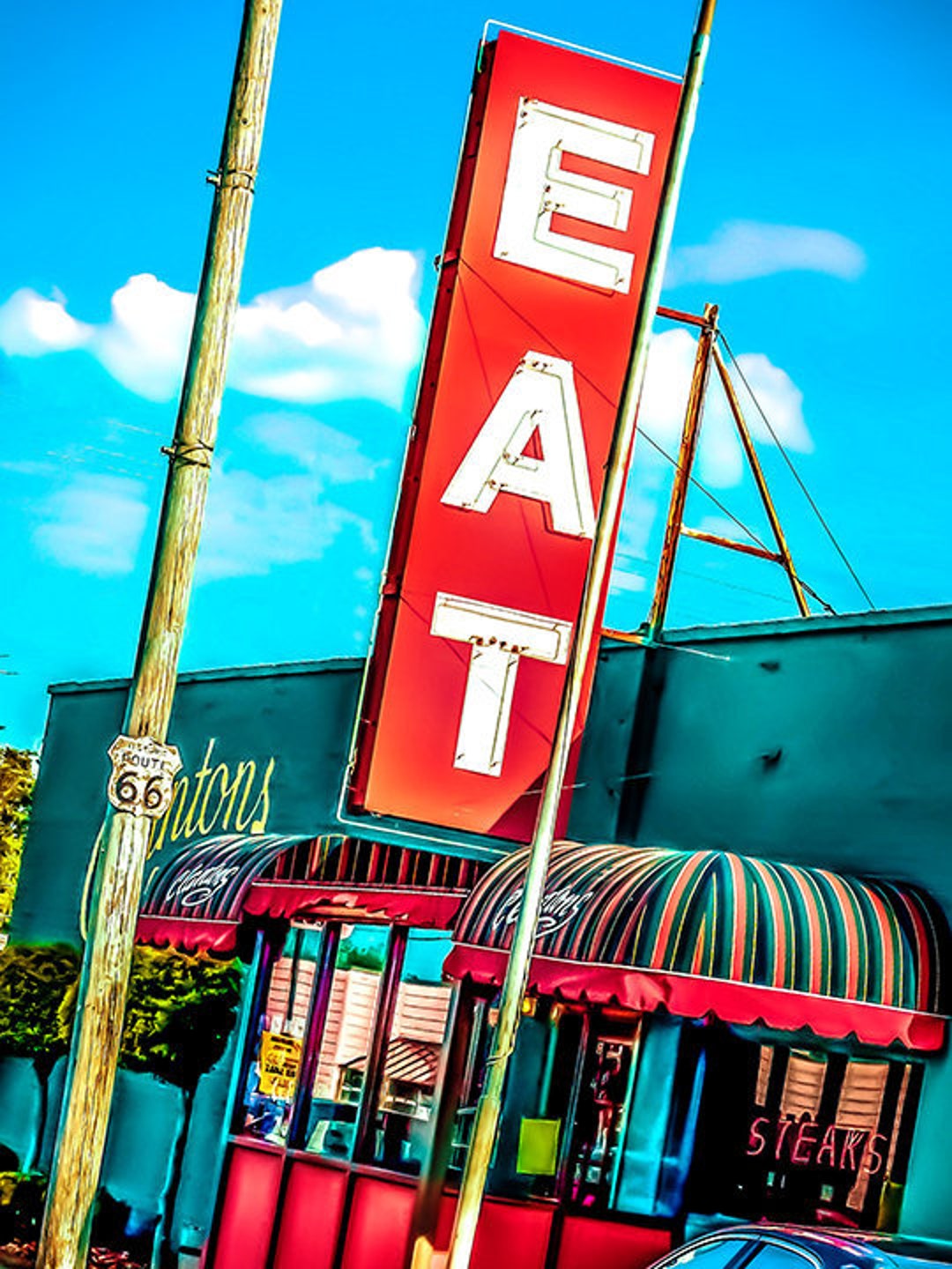 Clanton's Cafe Vinita OK Route 66 LIMITED EDITION Etsy.de