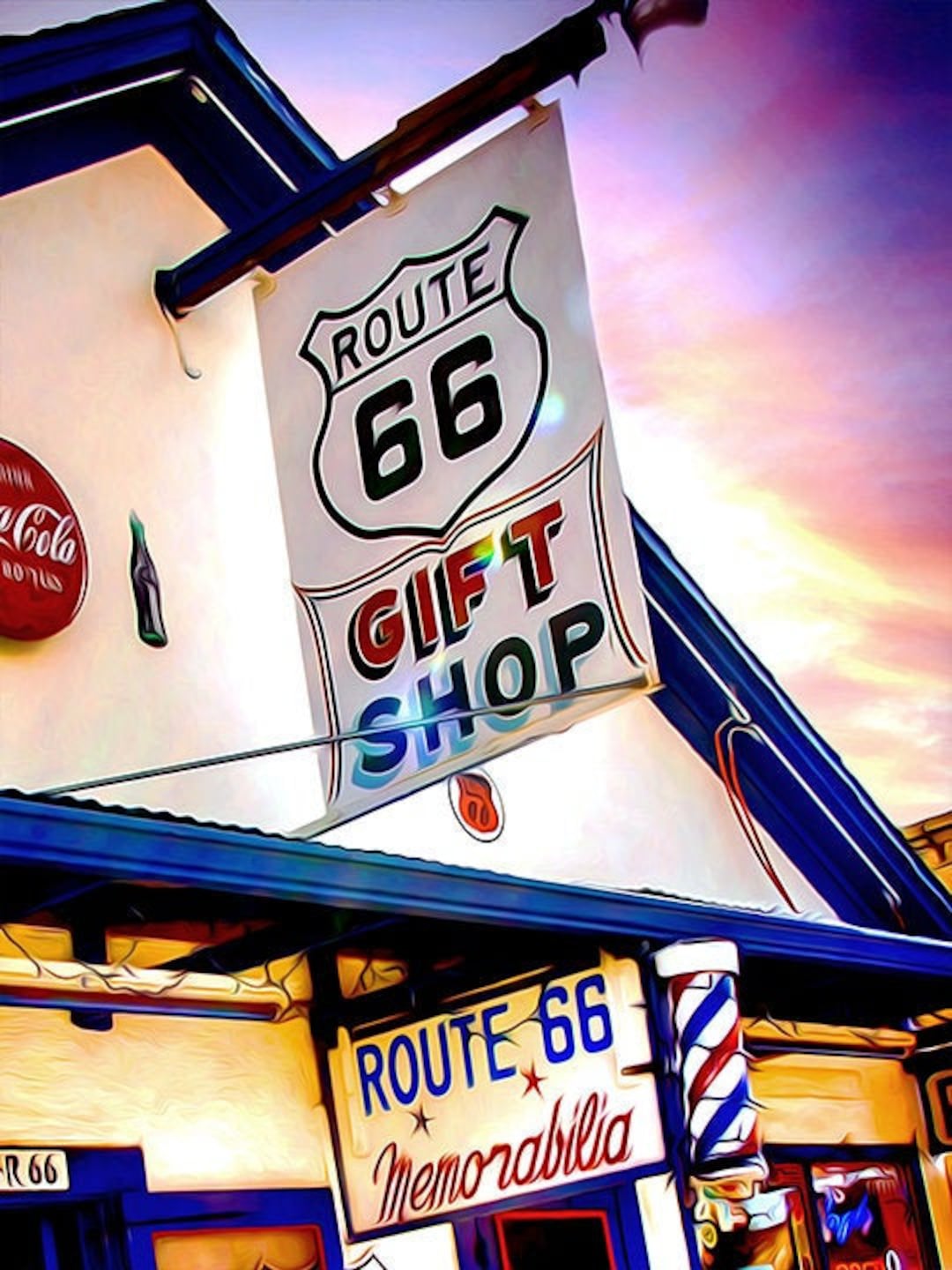 Route 66 Gift Shop And Angel's Barber Shop Seligman Az - Etsy