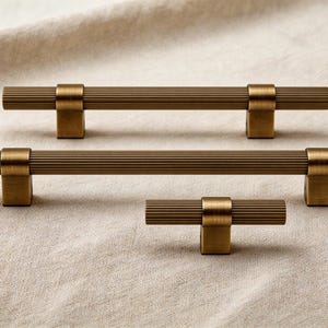Aged Brass Knurled Cabinet Pulls,Antique Gold Kitchen Hardware,Wardrobe Handle,Kitchen Cabinet Handles AndDoorPulls,BrassDrawerPullsAndKnobs