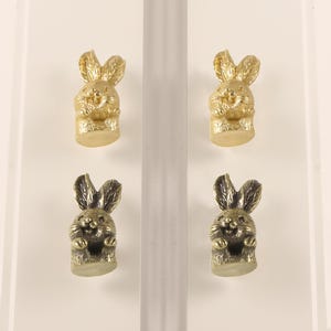 Rabbit brass knobs and Pulls/Drawer Knobs/Animal Cabinet Pulls/Wardrobe Pulls/offices Knobs/cafes Knobs/Kitchen handles/Door Pulls