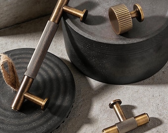 Poignées de meuble en laiton vieilli moleté, quincaillerie de cuisine or antique, poignées de commode en laiton brossé, bouton de meuble, poignée de porte de placard, poignée de porte de salle de bain