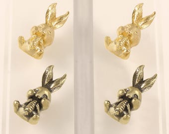 Bronze rabbit Drawer Knobs/Dragonfly Cabinet/Home Decor / Animal Shaped Drawer Knobs /Furniture Hardwar/Cabinet Pulls,Unique Knob