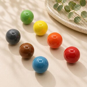 Cute Round Ceramic Drawer Knob,Modern Minimal Cabinet Pulls,Colorful Closet Knob,Cabinets Handle, Drawers Handle,Dressers Knob