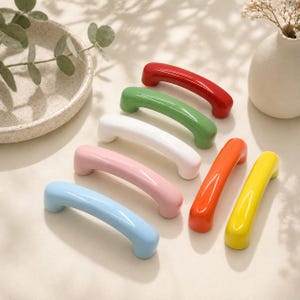 Colorful furniture pulls,IKEA cabinet handles for nursery,kids room,Cute Rainbow Furniture Knobs for Dresser,Kitchen,Kids Room Decor