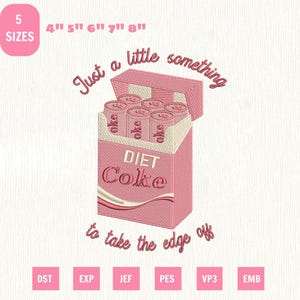 Diet Coke Soda Can Stickdatei, Coquette Bow Design (Instant Download)