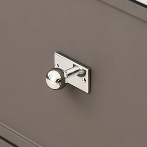 Silver Brass Drawer Knob, Brass Cabinet Handles, Modern Wardrobe Knobs