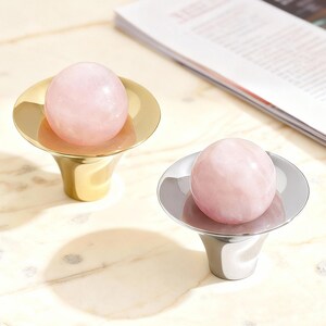 天然クリスタルプル、シルバー真鍮ノブ、ピンク、ホワイト、グリーン、ブラウンのプルノブ