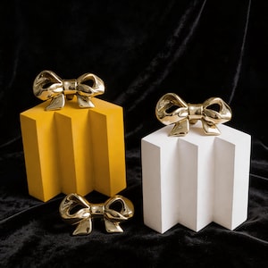 Brass Bow Closet Knob, Girls Drawer Knobs, Dresser Handle