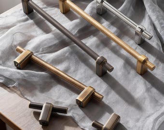 Brass Cupboard Pull, Bronze Pull Handles, Gold Dresser Knobs
