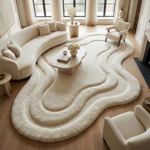 Alfombra abstracta suave para sala de estar, dormitorio, decoración del hogar y área infantil.