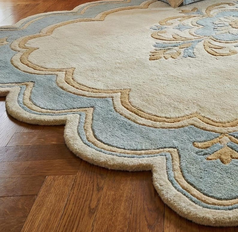 Classic Carved Design Bedroom Carpet for Luxury Home Décor , Bedroom ...