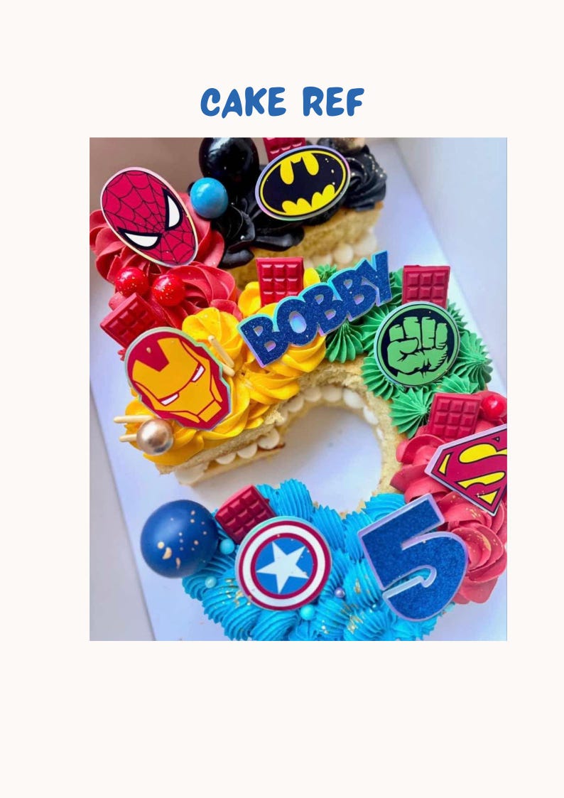 Custom Superhero Cake Toppers - Birthday Party Cake Decorations - Etsy