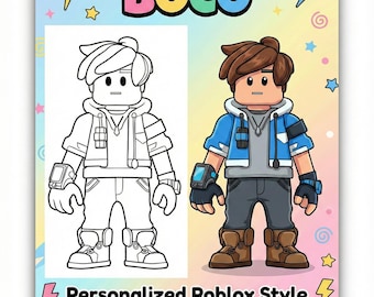 Roblox Coloring Pages – Fun Printable Activity Sheets (Digital Download)