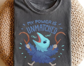 Slay The Spire Cultist Shirt, My Power Is Unmatched Tee, Caw Caw Indie Videogame Apparel, Funny Gamer Gift For Men Women, Unisex Graphic