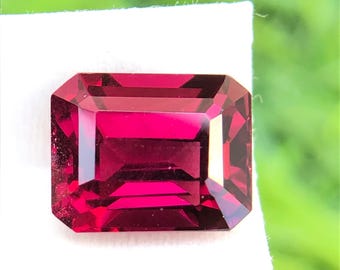 Natural Red Garnet, 6x5 MM 2.50 Ct. Octagon Faceted Loose Gemstone For Making Jewelry