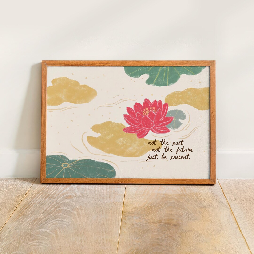 Buddha Wall Art, Lotus Flower Poster, Zen Wall Art - Etsy