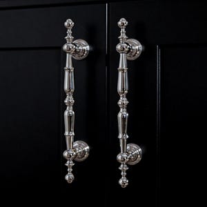 Silver Dresser Handle, Brass Furniture Pull, Light Luxury Drawer Knob