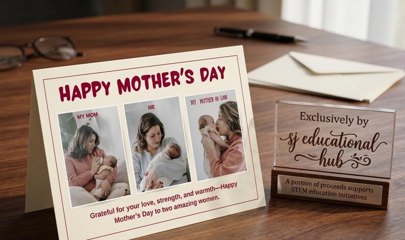 Editable Photo Mother's Day Card Template | Collage for Mom (canva ...