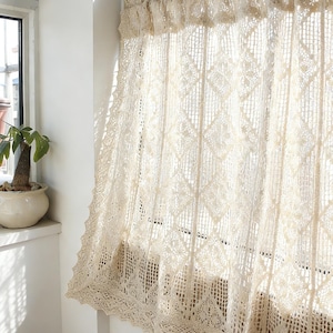 40 inch long lace curtains - Etsy 日本