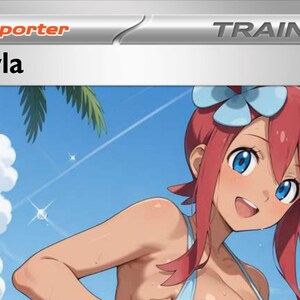 skyla bikini pokemon card Skyla Waifu