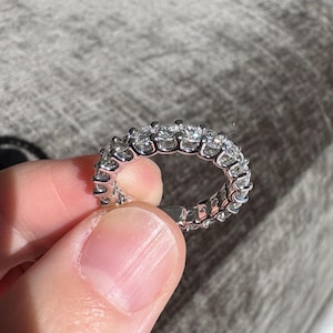 Beautiful Solid 14K White Gold 2.05 CTW Natural Diamond Eternity/Wedding Band