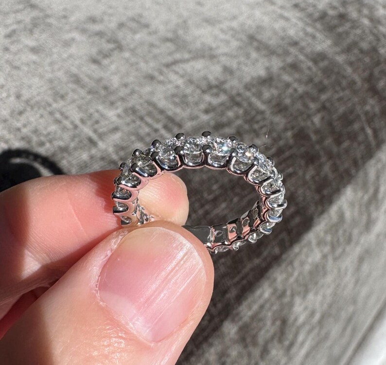 Beautiful Solid 14K White Gold 2.05 CTW Natural Diamond Eternity/Wedding Band