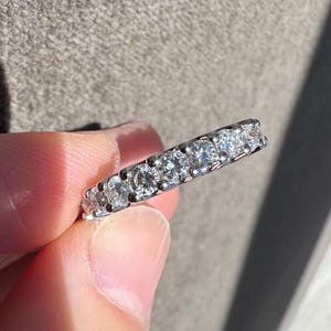 Beautiful Solid 14K White Gold 2.05 CTW Natural Diamond Eternity/Wedding Band