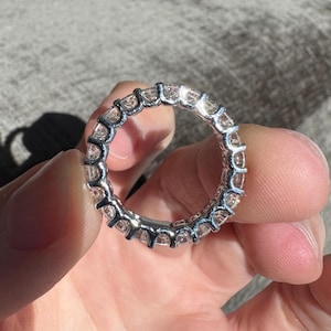 Beautiful Solid 14K White Gold 2.05 CTW Natural Diamond Eternity/Wedding Band