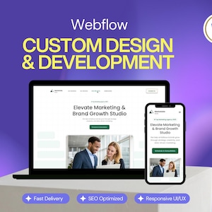 Webflow Website Design for Small Business | Custom Website Development | Modern Responsive Site