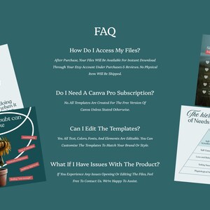 Therapist Instagram Templates, Mental Health Canva Posts, Psychology Social Media Kit bild 7