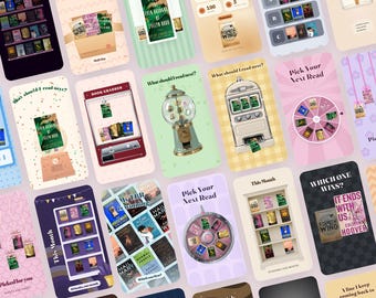 Animierte Bookstagram-Vorlagen | 33 BookTok-Reels & -Stories (Sofort-Download)