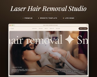 Template per sito web di epilazione laser / Sito per prenotazioni in centri estetici e spa (HTML)