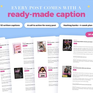Pink Coach Instagram Templates, Editable Canva Posts, Stories and Captions bild 6