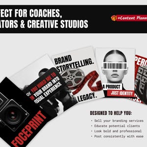 Business Coach Instagram Templates: Brutalist Social Media Kit (Digital Download) image 3