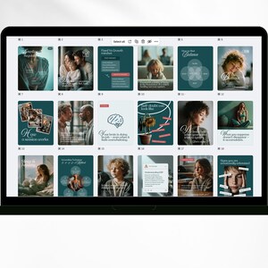 Therapist Instagram Templates, Mental Health Canva Posts, Psychology Social Media Kit bild 8