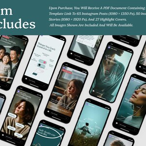 Therapist Instagram Templates, Mental Health Canva Posts, Psychology Social Media Kit bild 2