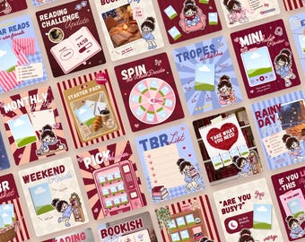 Bookstagram Canva Templates, Cozy Romance Instagram Posts (Digital Download)