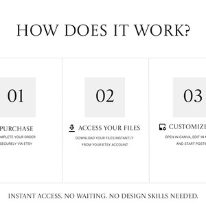 Therapist Instagram Templates | Black White Canva Posts (Digital Download) image 10