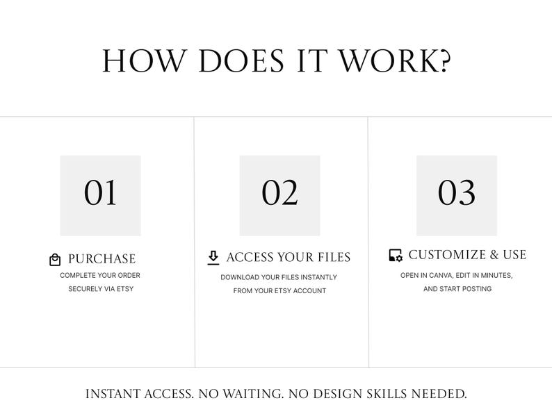 Therapist Instagram Templates | Black White Canva Posts (Digital Download) image 10
