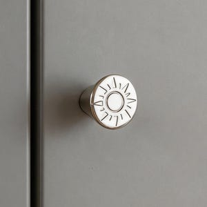 Tirador de armario de latón plateado titanio, tirador pequeño para cajón de armario.