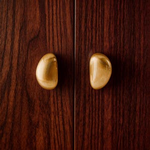 Pomello per armadio in ottone color oro opaco, maniglia per cassetto per armadio e comodino