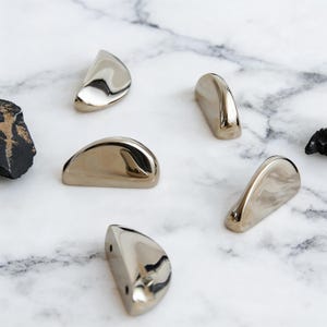 Tirador de latón para armario, tirador plateado para cajón de muebles de madera.