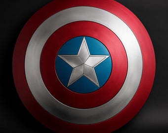 Captain America  Decor Superhero Shield Wall Art Avengers Inspired Metal  Kids Room DecorMarvel Style