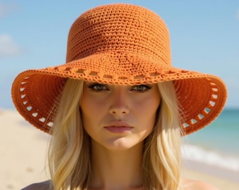 Crochet Summer Sun Hat Pattern PDF