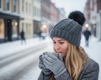 Easy Ribbed Crochet Beanie Pattern PDF