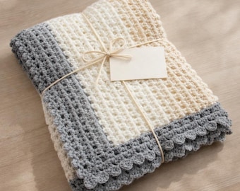 Simple Baby Blanket Crochet Pattern PDF