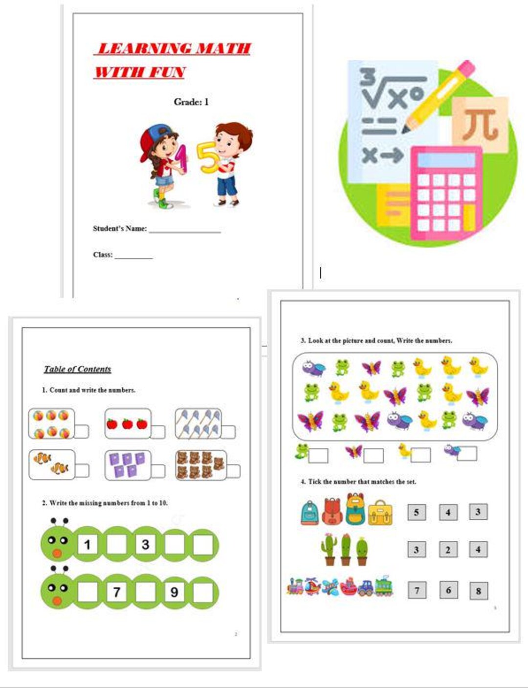 Grade 1 Math Activity Worksheet.pdf Grade 1 Math Worksheets| Printable Math Activities for Kids | Addition ...