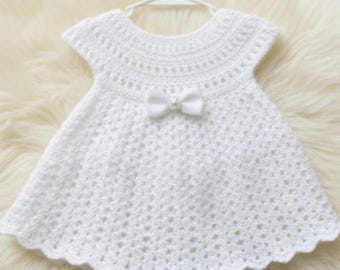Elegant Baby Frock Crochet Pattern | Lace Dress, Toddler Sizes (PDF Download)