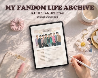 K-Pop Digital Journal | Fandom Archive Planner Bundle (Undated, US Letter)